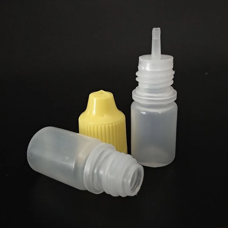 20ml PE نچوڑ بوتل پلاسٹک مائع تیل کی بوتلیں چائلڈ پروف کیپ