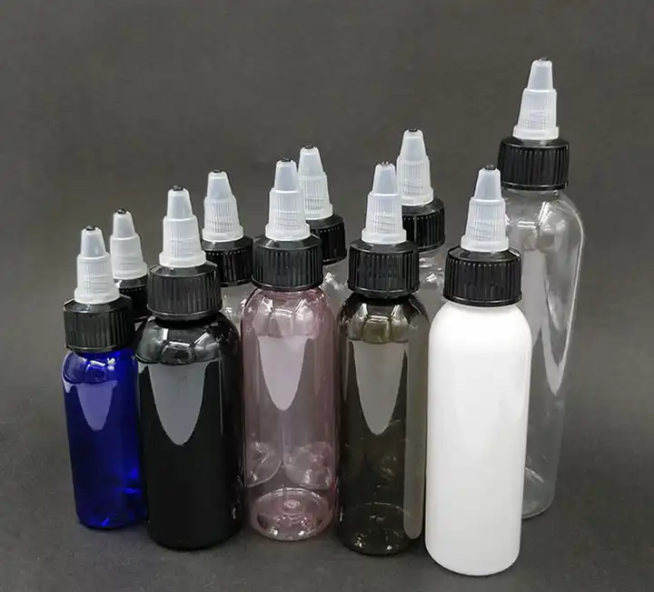 250ml PET Plastic Bottles With Twist Top Caps