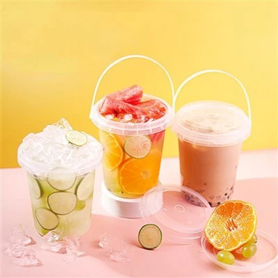 High Quality 500ml 700ml PP Disposable Fruit Juice Drinking Cup