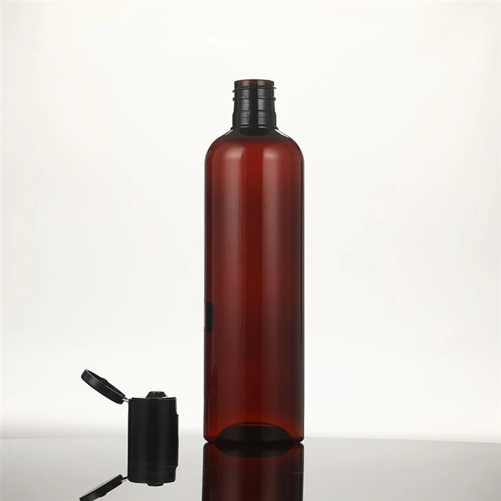 PLASTIC BOTTLE WITH FLIP CAP 8OZ